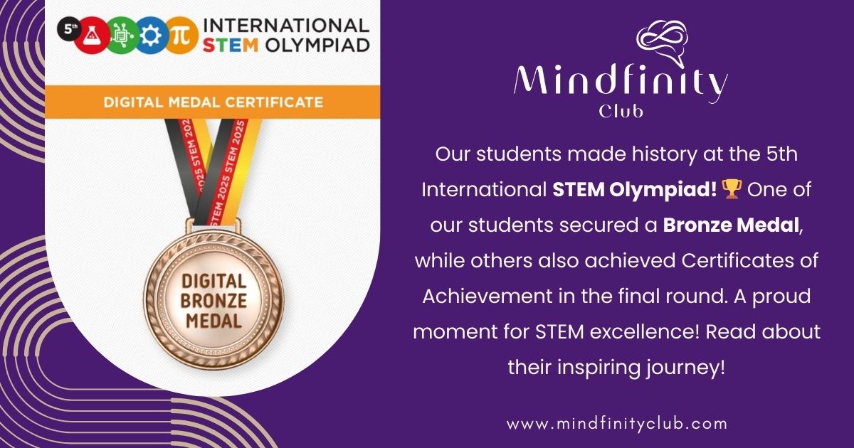 Mindfinity Club STEM Olympiad Achievement